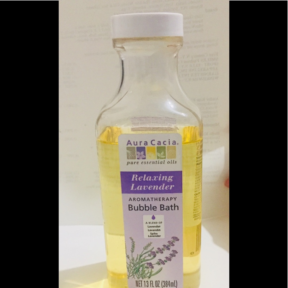 Aura Cacia. bubble bath relaxing Lavender.